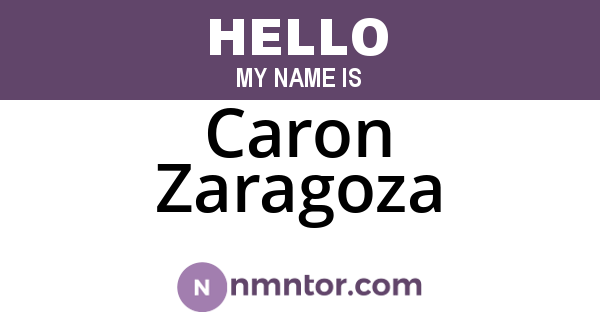 Caron Zaragoza