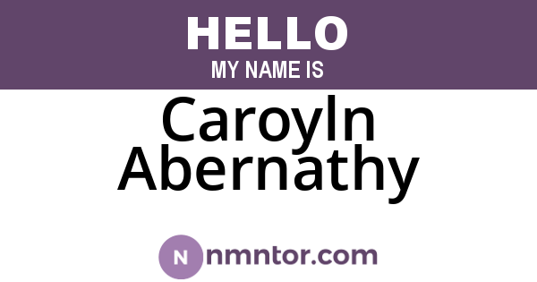Caroyln Abernathy