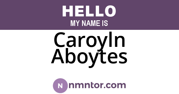 Caroyln Aboytes