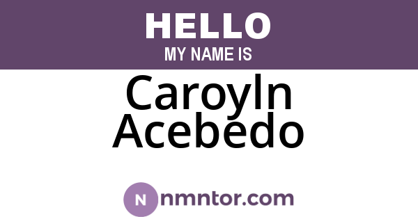 Caroyln Acebedo