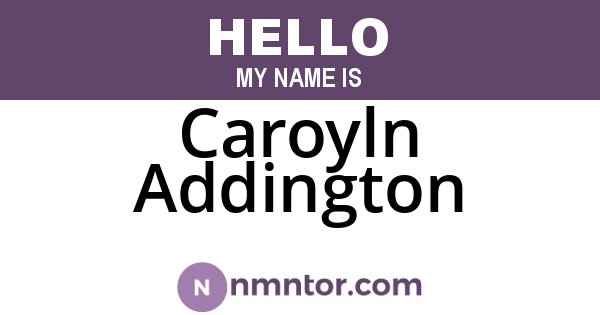 Caroyln Addington