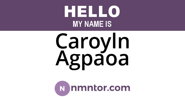 Caroyln Agpaoa