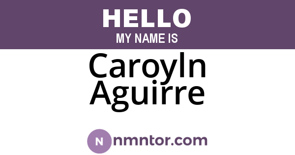 Caroyln Aguirre