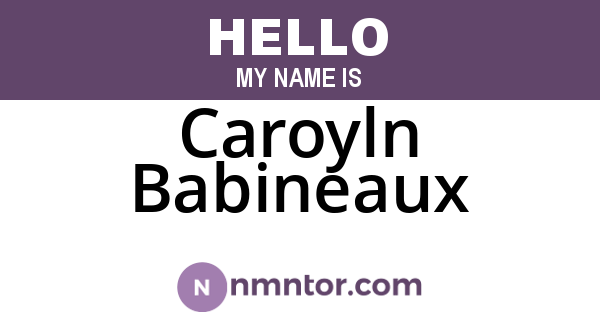 Caroyln Babineaux