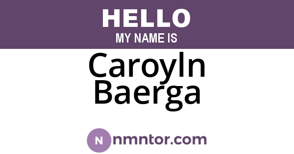 Caroyln Baerga