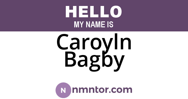 Caroyln Bagby