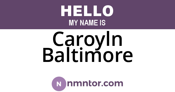 Caroyln Baltimore