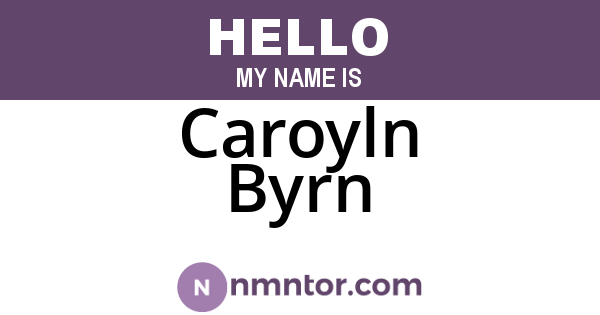 Caroyln Byrn