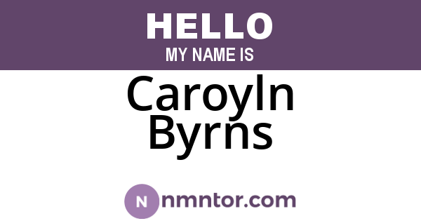 Caroyln Byrns