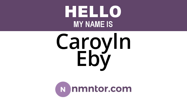 Caroyln Eby