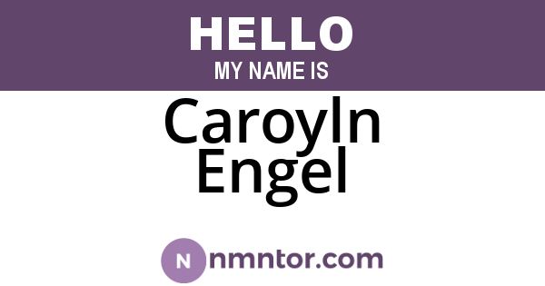 Caroyln Engel