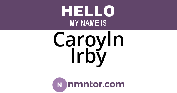 Caroyln Irby
