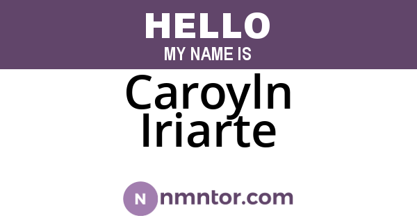 Caroyln Iriarte
