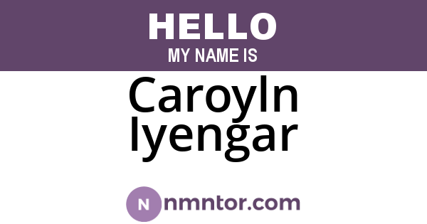Caroyln Iyengar