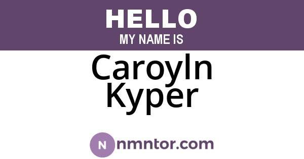Caroyln Kyper