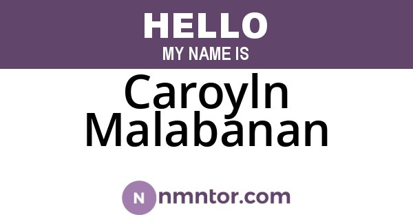 Caroyln Malabanan