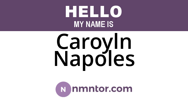 Caroyln Napoles