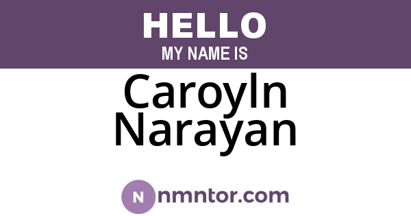Caroyln Narayan