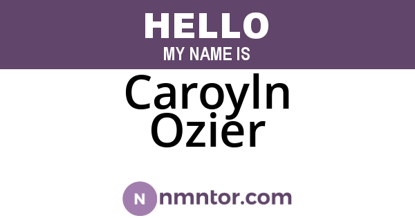 Caroyln Ozier