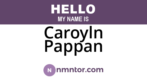 Caroyln Pappan