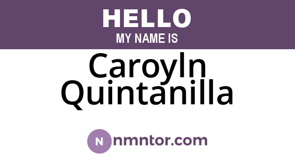 Caroyln Quintanilla