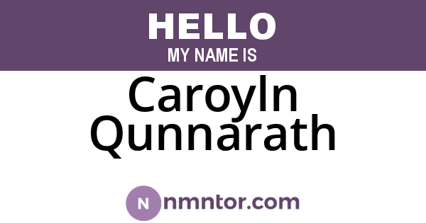 Caroyln Qunnarath