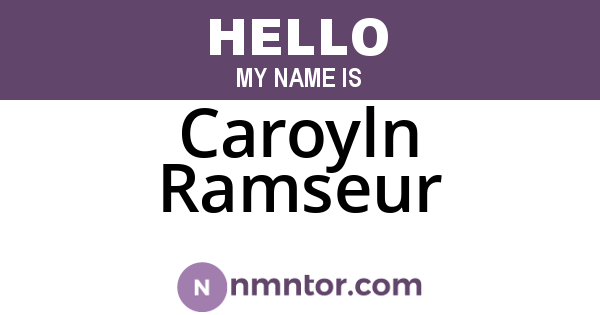 Caroyln Ramseur