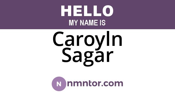 Caroyln Sagar