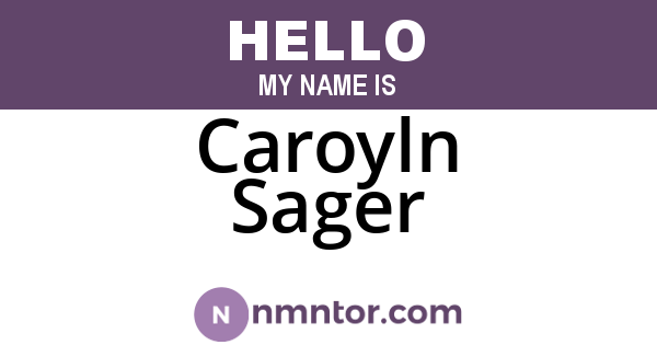 Caroyln Sager