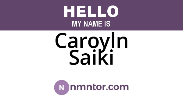 Caroyln Saiki