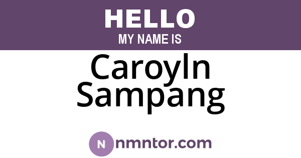 Caroyln Sampang