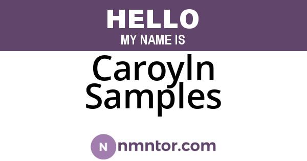 Caroyln Samples
