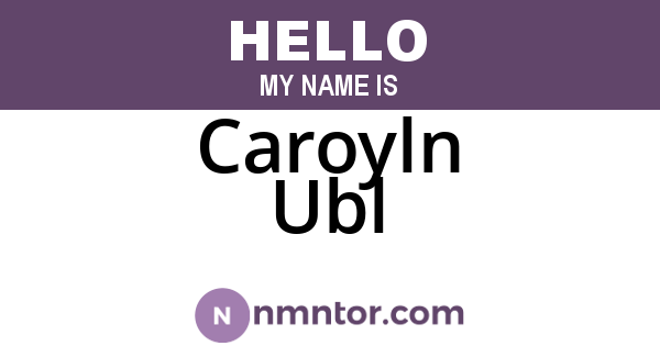 Caroyln Ubl