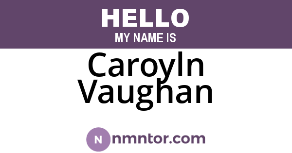 Caroyln Vaughan