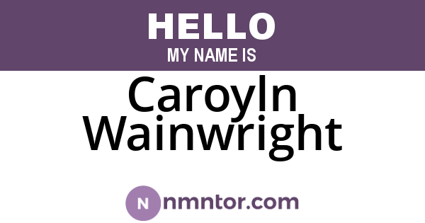 Caroyln Wainwright
