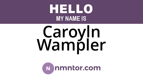 Caroyln Wampler