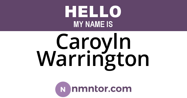 Caroyln Warrington