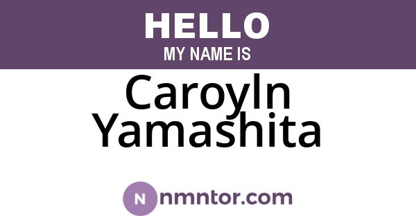 Caroyln Yamashita
