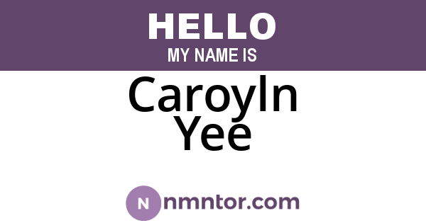 Caroyln Yee