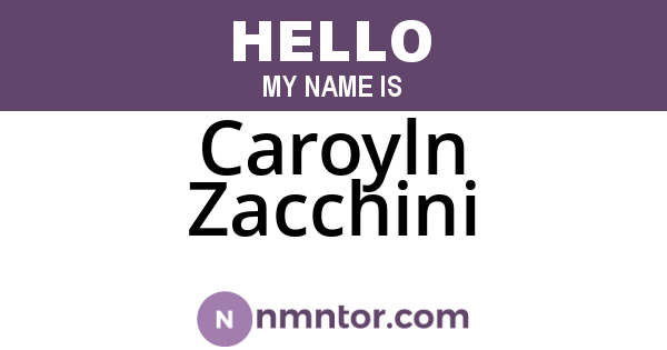 Caroyln Zacchini