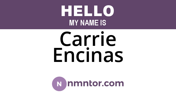 Carrie Encinas
