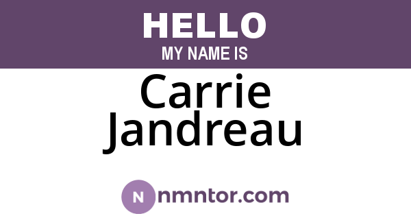 Carrie Jandreau