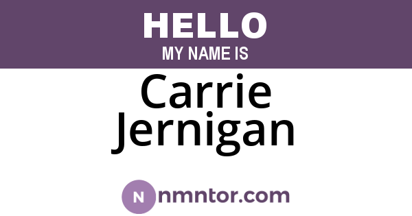 Carrie Jernigan