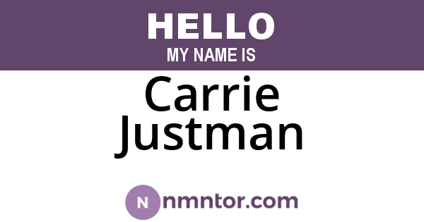Carrie Justman