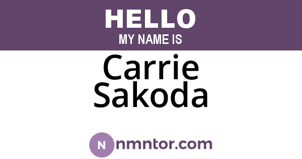 Carrie Sakoda