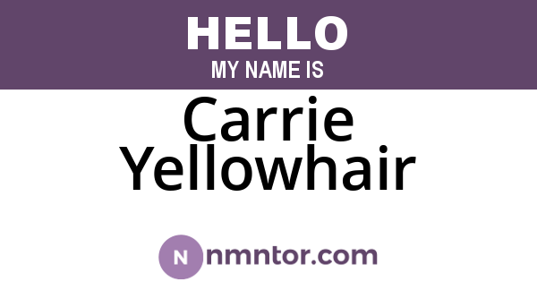 Carrie Yellowhair