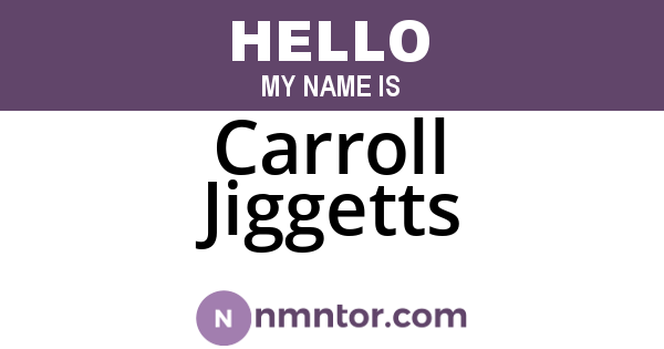 Carroll Jiggetts