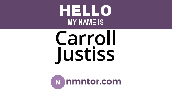 Carroll Justiss