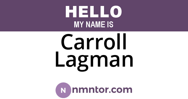 Carroll Lagman