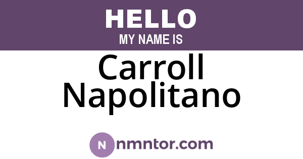 Carroll Napolitano